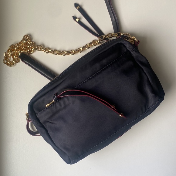 MZ Wallace Black Nylon Chain Evening Bag - Picture 7 of 15